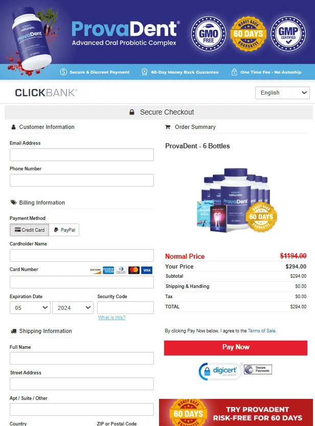 Provadent-Secure-Checkout